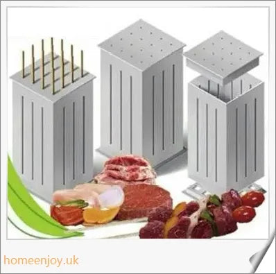 Stainless steel and plastic Easy Kebab Maker for creating 16 perfectly portioned skewered treats