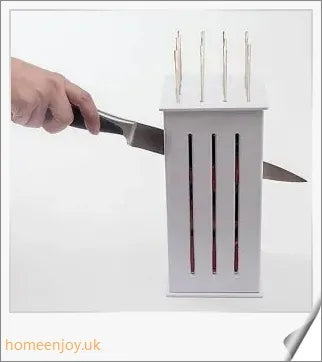 Stainless steel and plastic Easy Kebab Maker for creating 16 perfectly portioned skewered treats
