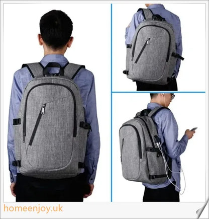 Premium Business Computer Backpack with Padded Laptop Compartment, Multiple Pockets, and Ergonomic Design
