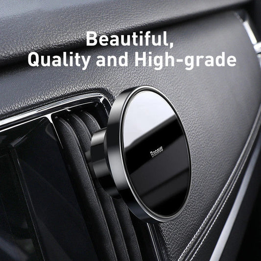 Magnetic car phone holder for iPhone 13, 14, and 15 Pro - secure, hands-free mounting for your device