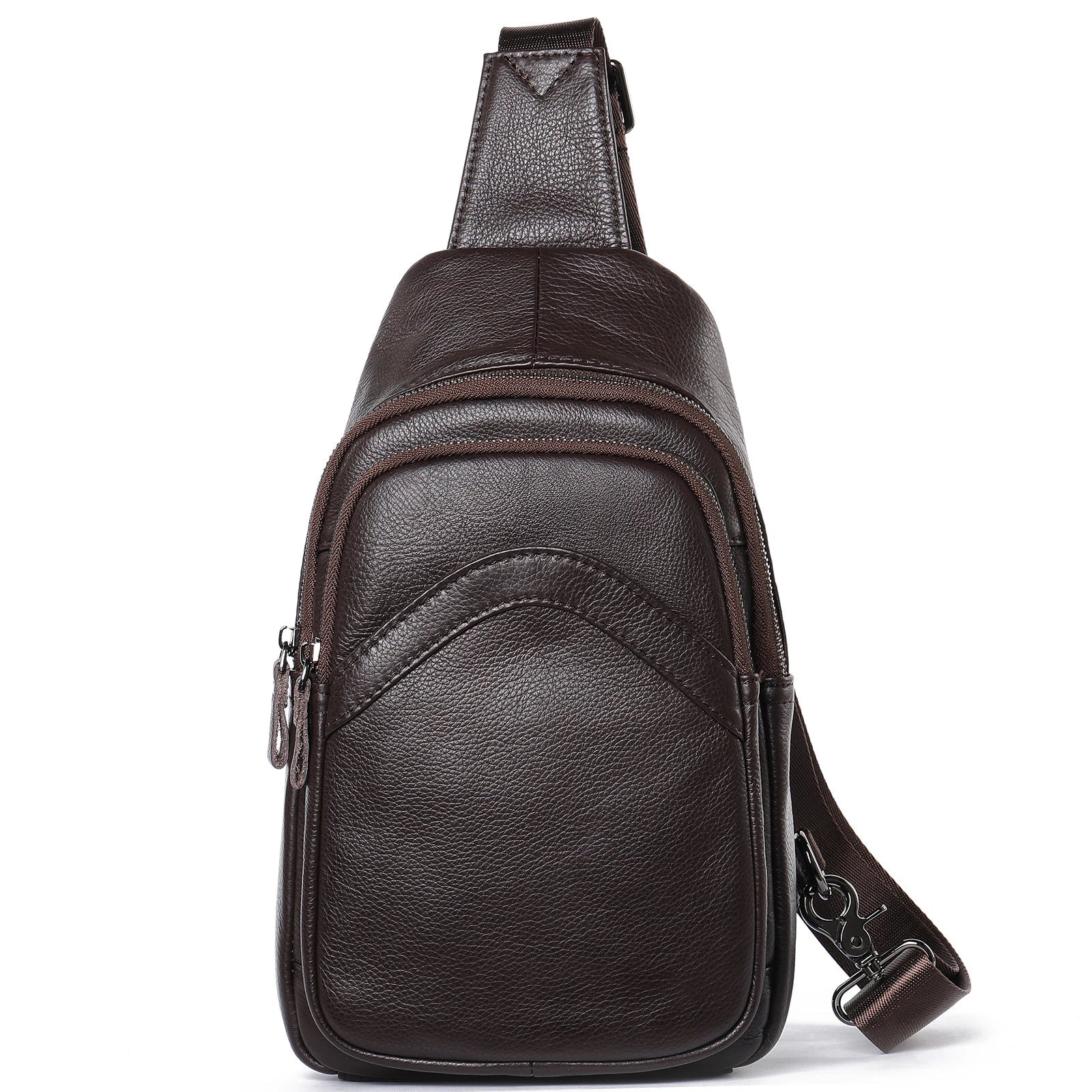 Durable leather messenger bag with adjustable shoulder strap and spacious main compartment for secure storage and organisation