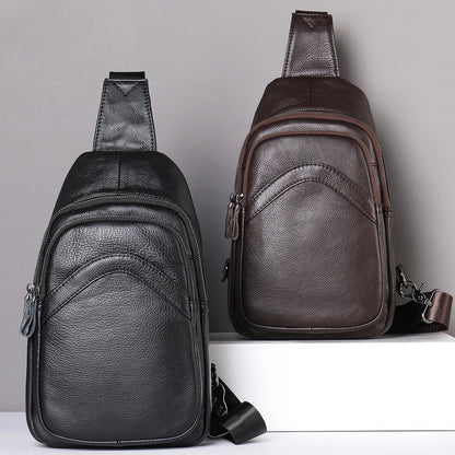Durable leather messenger bag with adjustable shoulder strap and spacious main compartment for secure storage and organisation