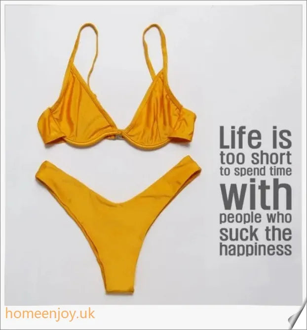 Vibrant multi-coloured bikini swimsuit with open back design and tight, high-elasticity fit