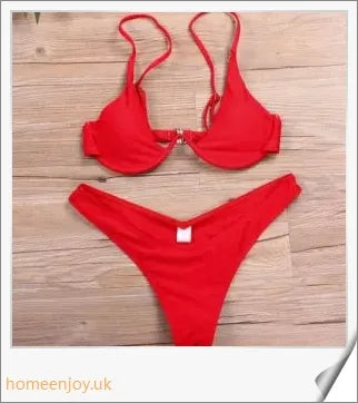 Vibrant multi-coloured bikini swimsuit with open back design and tight, high-elasticity fit