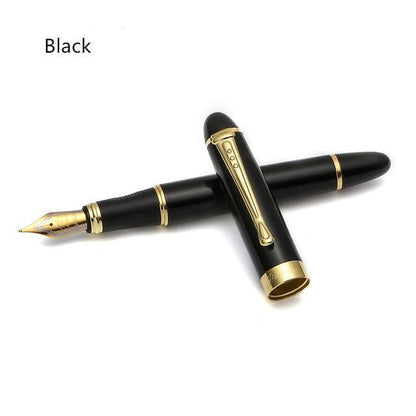 Homeenjoy_UK Executive Flexible Nib Fountain Pen-Luxury Full Metal Fountain Pen - Elegant Jinhao X450 Calligraphy Writing Pen with Golden Clip & Smooth Nib (Office Supplies)