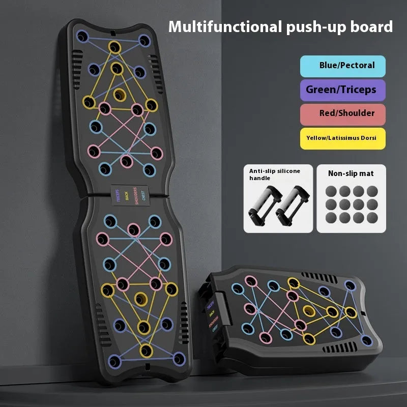 ABS push up support plate fitness equipment for pectoral, shoulder and back muscle training