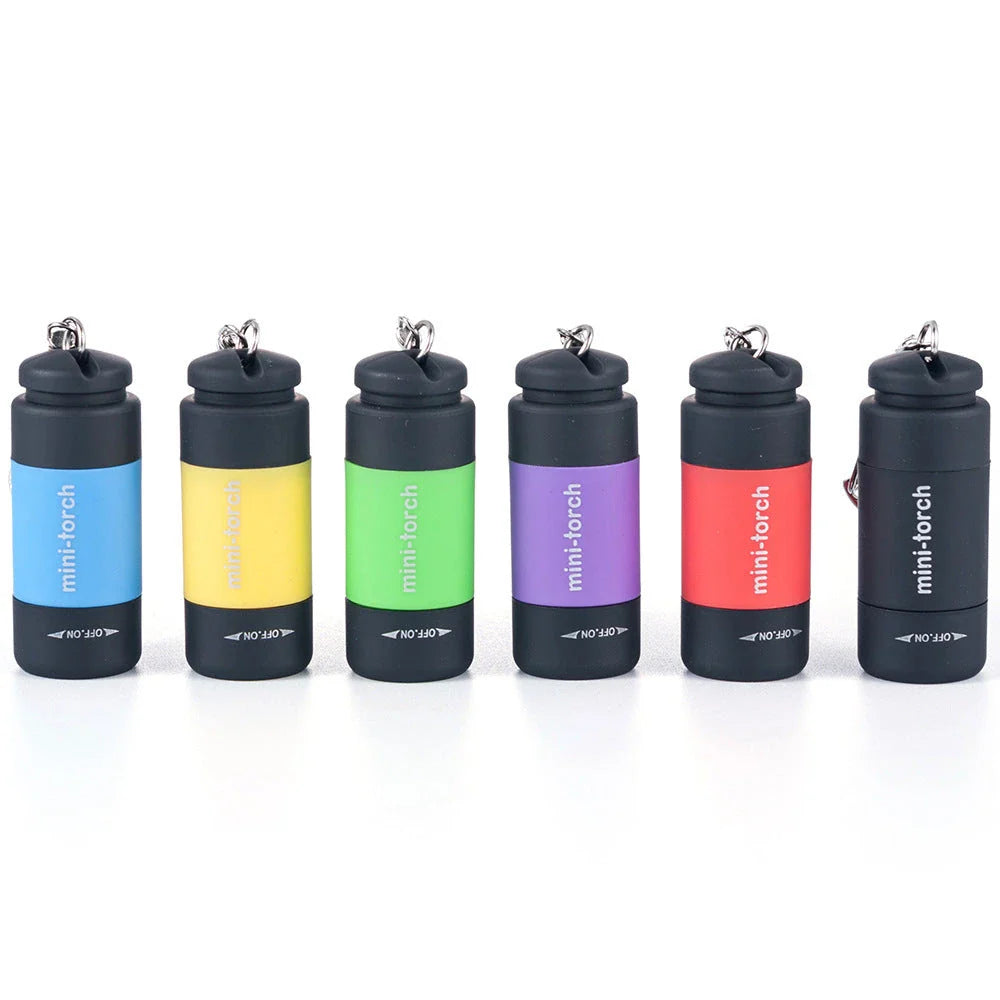 Compact and Versatile USB Rechargeable Flashlight in Various Colors