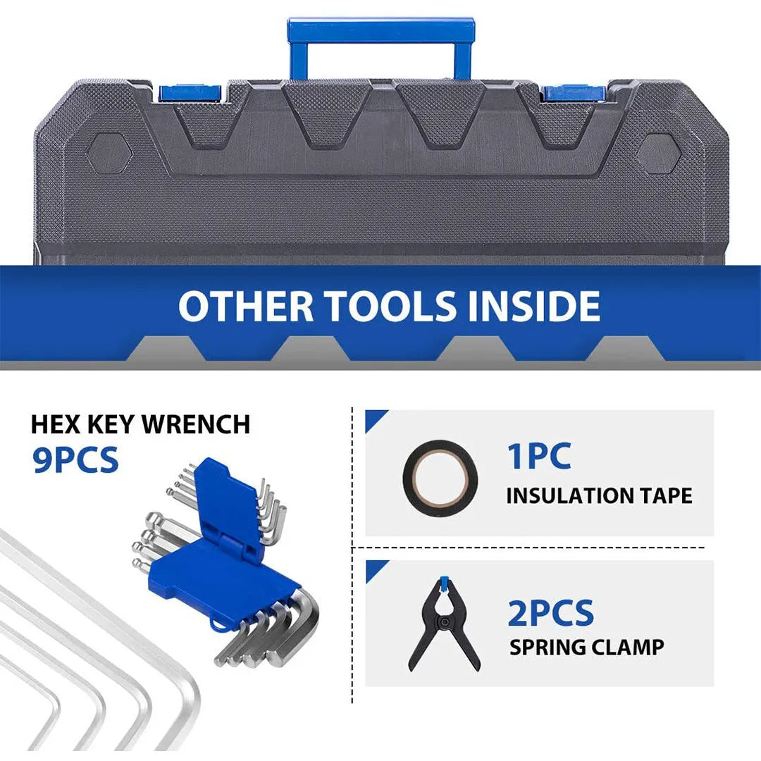 Black carbon steel hardware tool combination set for home car auto repair