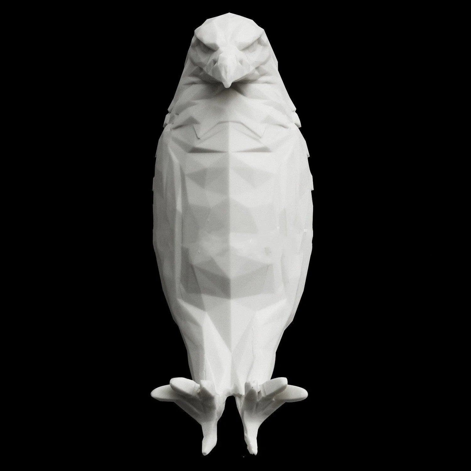 Captivating 3D printed animal wall lamp with eagle silhouette design, casting mesmerizing light and shadow effects