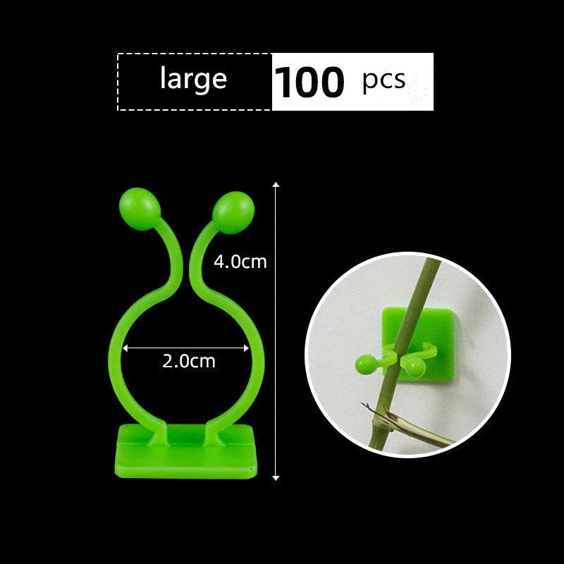 Decorative plant wall clips made of eco-friendly ABS resin in a leaf shape, providing an easy solution for supporting climbing indoor and outdoor plants