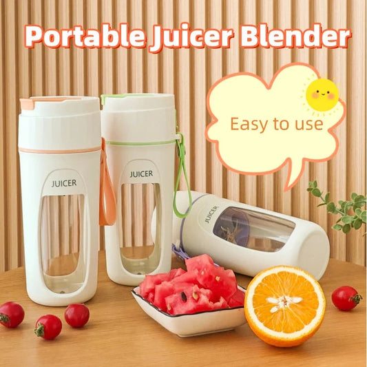 Premium portable USB-rechargeable blender for making smoothies, shakes, and juices on the go