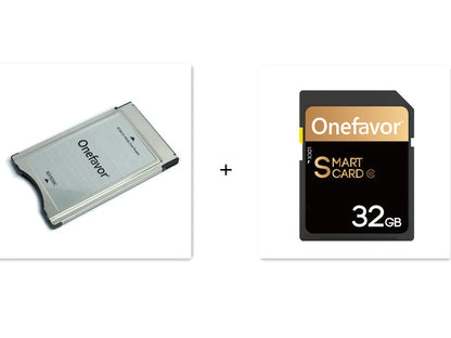 SD to PCMCIA adapter card with 32GB memory for Mercedes-Benz vehicles, stainless steel housing