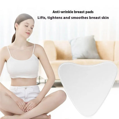 Transparent TPU silicone anti-wrinkle patches set with neck sticker, T-shape, heart and triangle designs