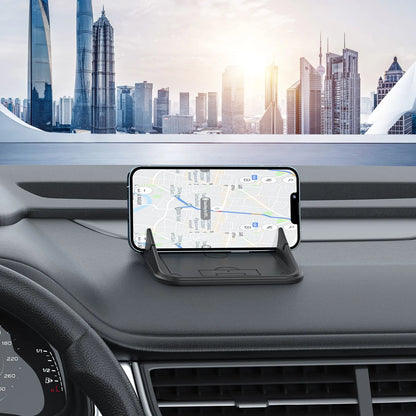 Silicone automobile phone holder with adhesive dashboard mount in X5 colour