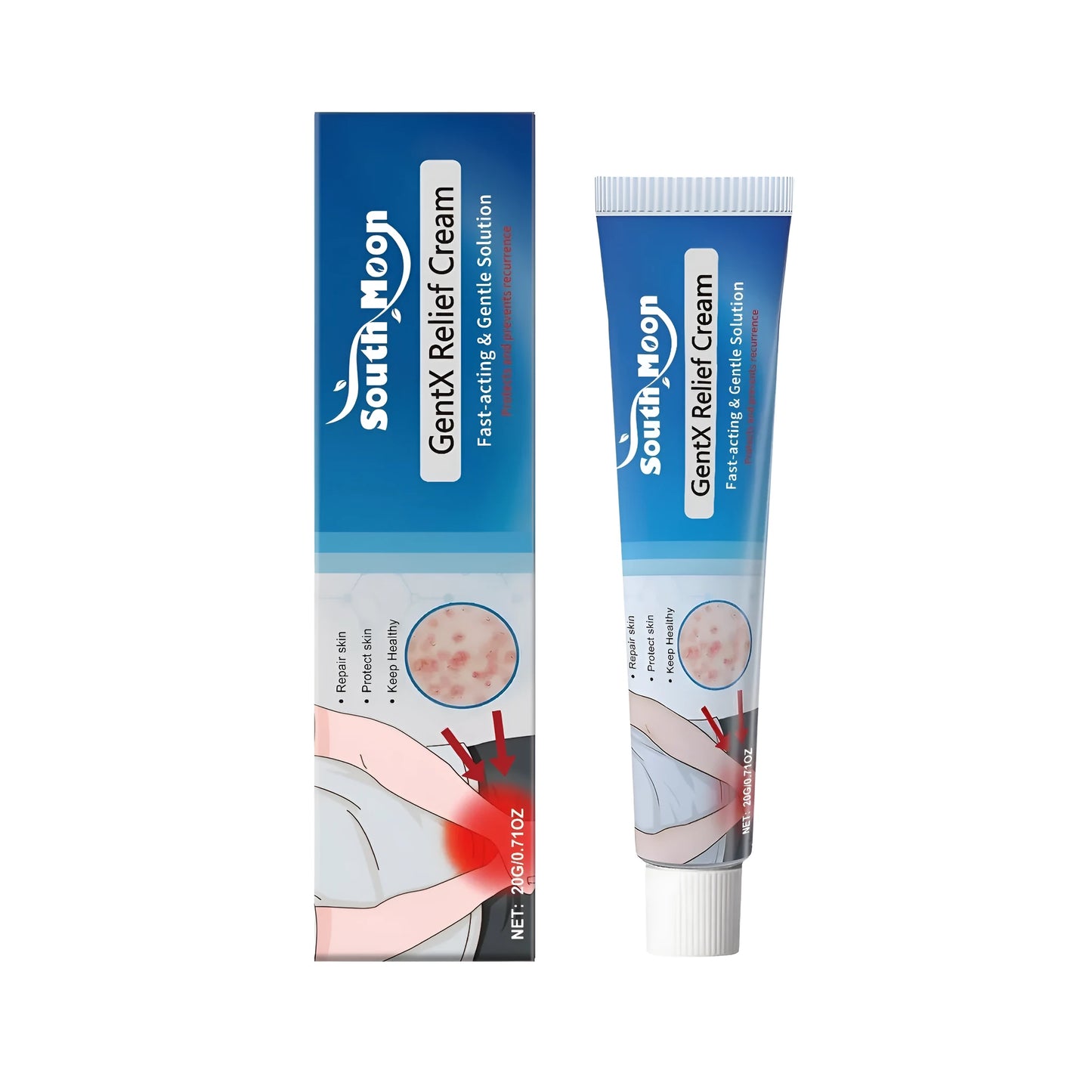 20g men's care cream with licorice root, mint leaves and allantoin ingredients