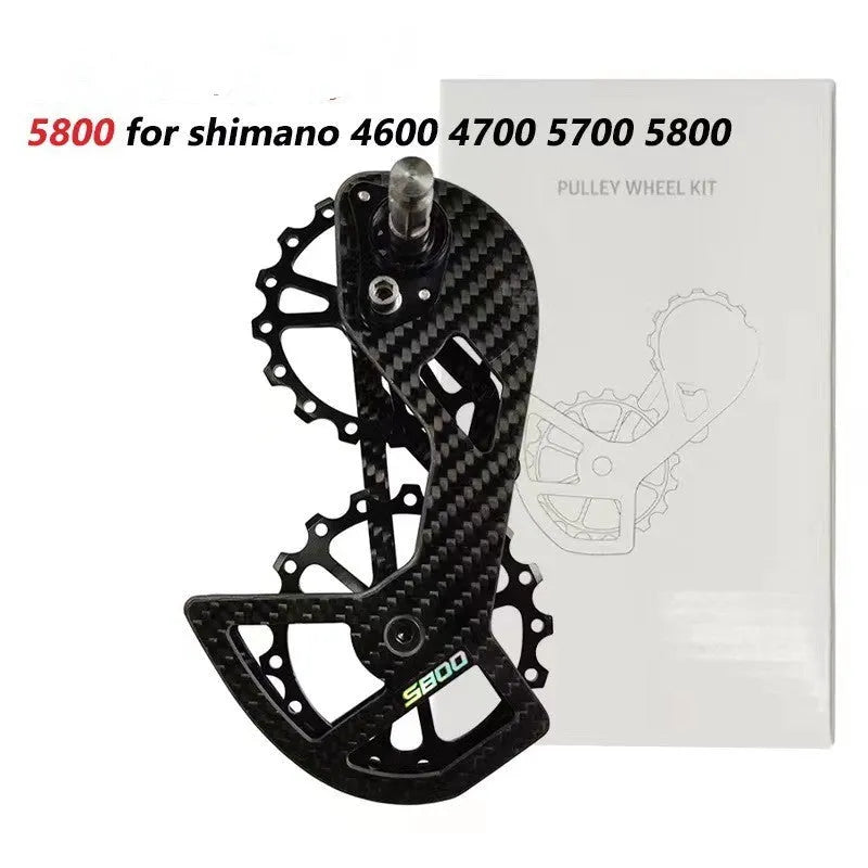 LTWOO 105 rear derailleur pulley wheel replacement for Shimano R7000 with 13T upper and 18T lower jockey wheels