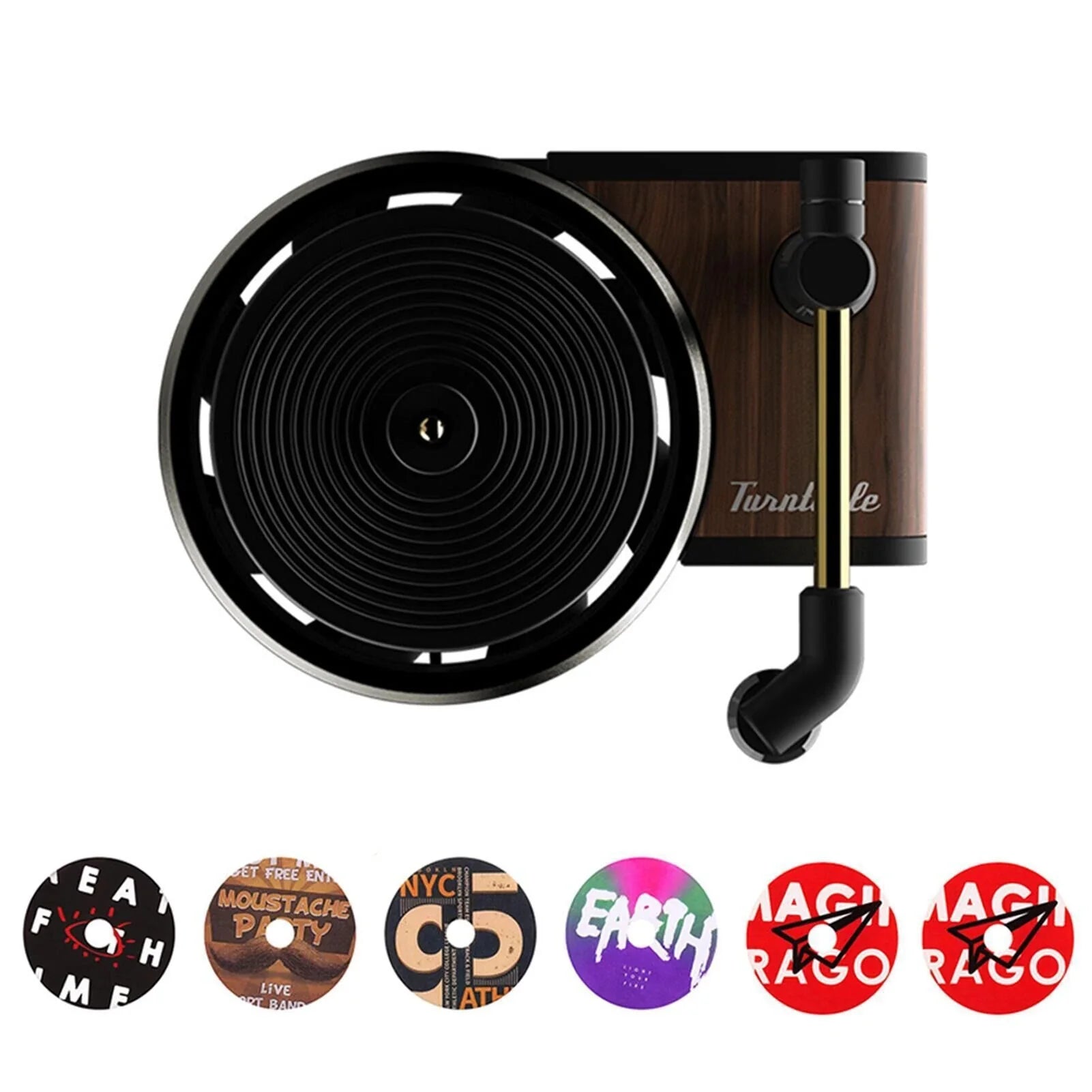 Classic Aroma-Diffusing Record Player Decoration - A unique and elegant home decor piece that diffuses soothing fragrances throughout your living space.