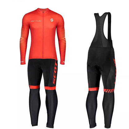 Men's breathable shortsleeved bib cycling jersey suit in various colours for summer rides