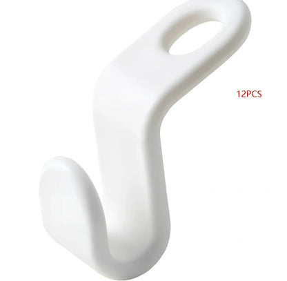 Plastic closet stack hanger rack with 6x2cm PP connectors for vertical garment stacking