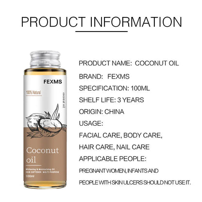 100ml massage body care essential oil bottle for universal skin types, available in coconut, castor, jojoba, olive, and nuts oil variants