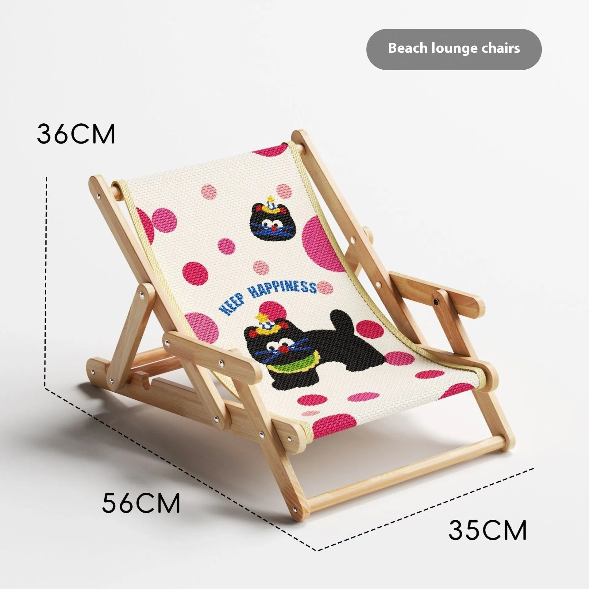 Sisal cat scratch board with integrated pine wood bed in summer dopamine pattern designs
