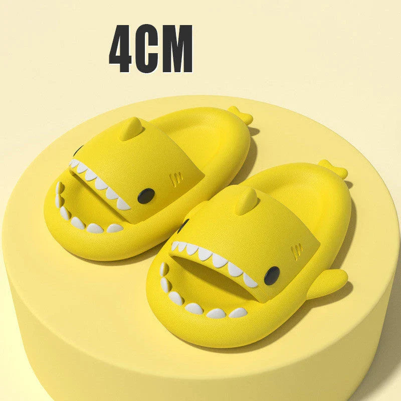 Cozy shark-themed slippers made of premium EVA material for indoor and outdoor wear