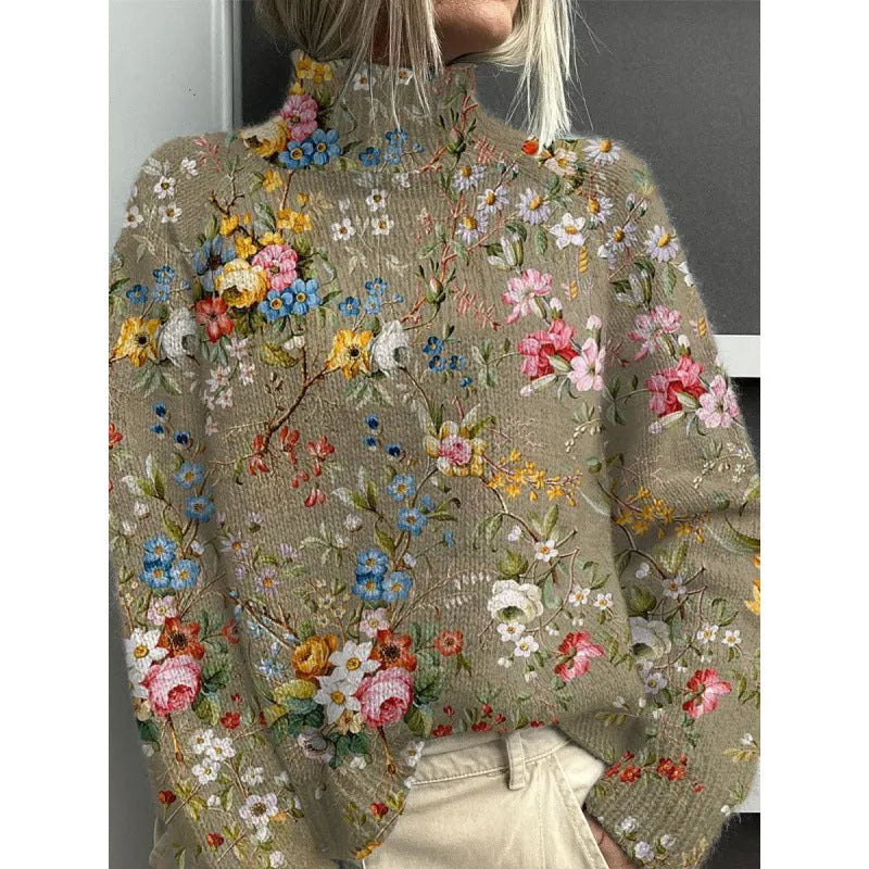 Women's casual top polyester abstract Christmas printing long sleeve t-shirt 3D effect design holiday party wear in XXS to 6XL sizes