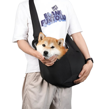 Soft polyester adjustable shoulder strap pet bag for small dogs up to 7.5kg in multiple colour options.