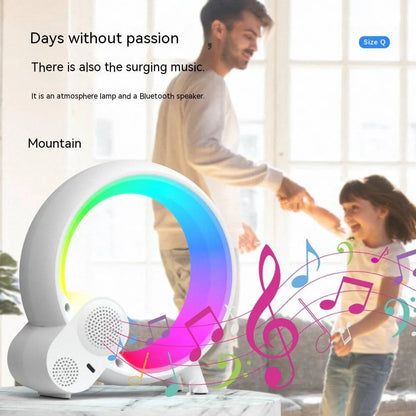 Q Light digital alarm clock with colourful atmospheric lighting and Bluetooth connectivity
