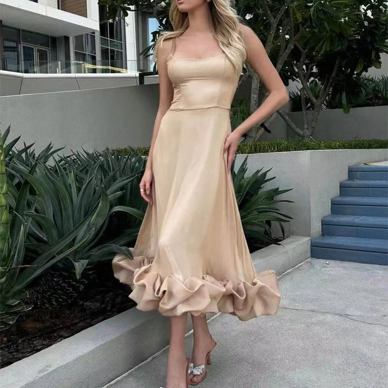 Elegant chiffon skirt with three-dimensional floral design, available in a range of classic UK colours