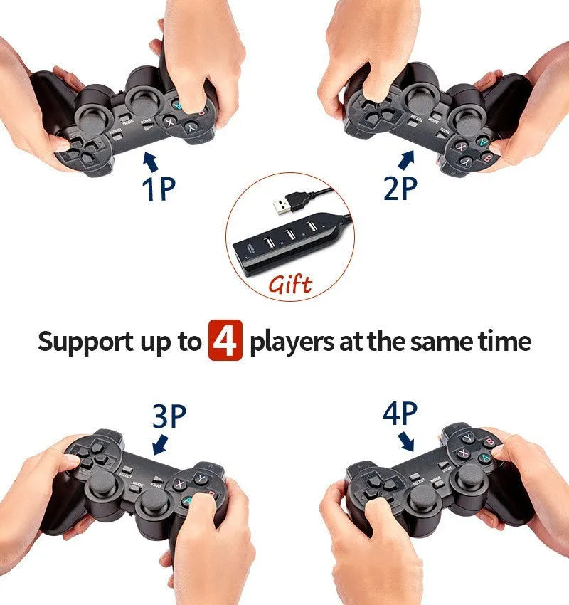 Wired USB game controller with SNES-style buttons for Super Console X retro gaming