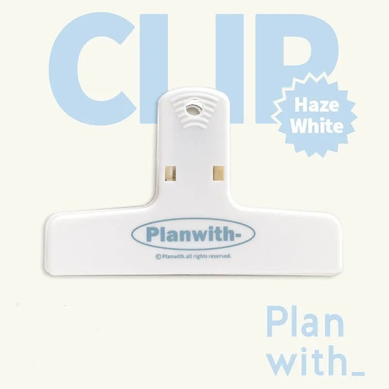 RosyPosy Japanese Wind Cream File magnetic bill clip in Haze Series with plastic magnet alloy construction