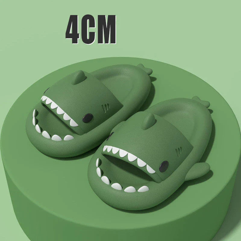 Cozy shark-themed slippers made of premium EVA material for indoor and outdoor wear