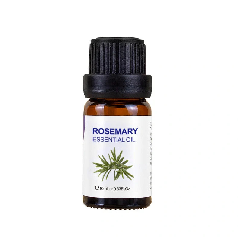 10ml bottle of pure rosemary essential oil for skincare and aromatherapy applications