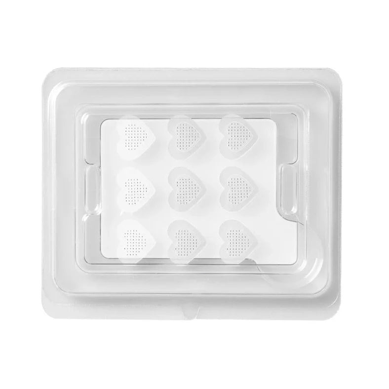 Soluble hyaluronic acid invisible microneedle acne patch sheet with 9 pieces in blister box