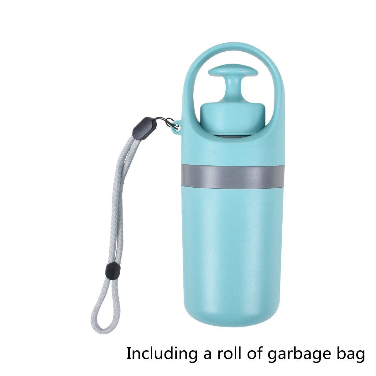 Portable dog poop scooper with claw mechanism and built-in bag dispenser for effortless pet waste cleanup