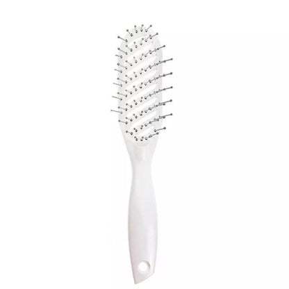 Vent Comb Hairbrush in black, white, pink, or blue with anti-static hollow design