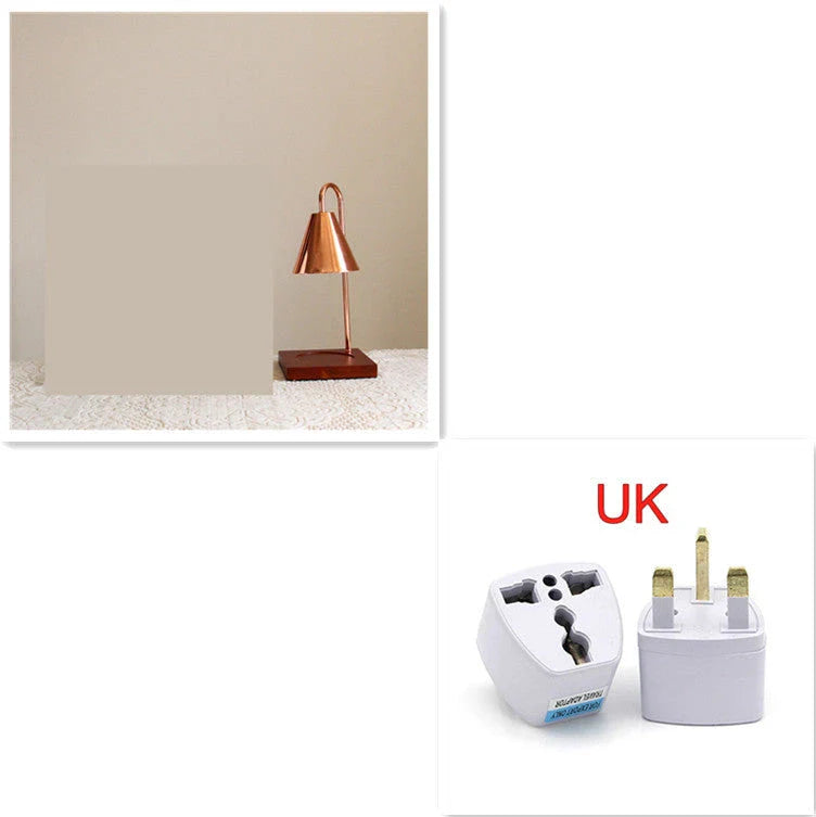 Elegant Aromatherapy Candle Lamp with Curvy Design, Soothing Fragrance, and Adjustable Lighting