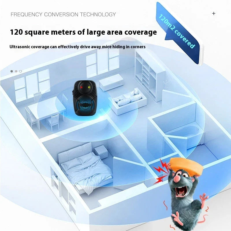 Advanced Ultrasonic Pest Repeller - Effective mosquito, rat, and insect control using eco-friendly high-frequency sound waves