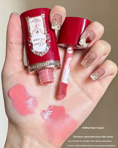 Strawberry Cupid Series Liquid Blush container showing six shade options from 01 to 06