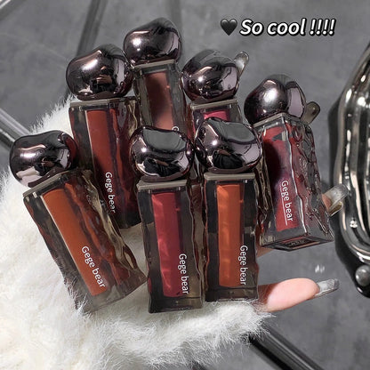 Glacier Lava Lip Lacquer water light mirror makeup in seven numbered colour options