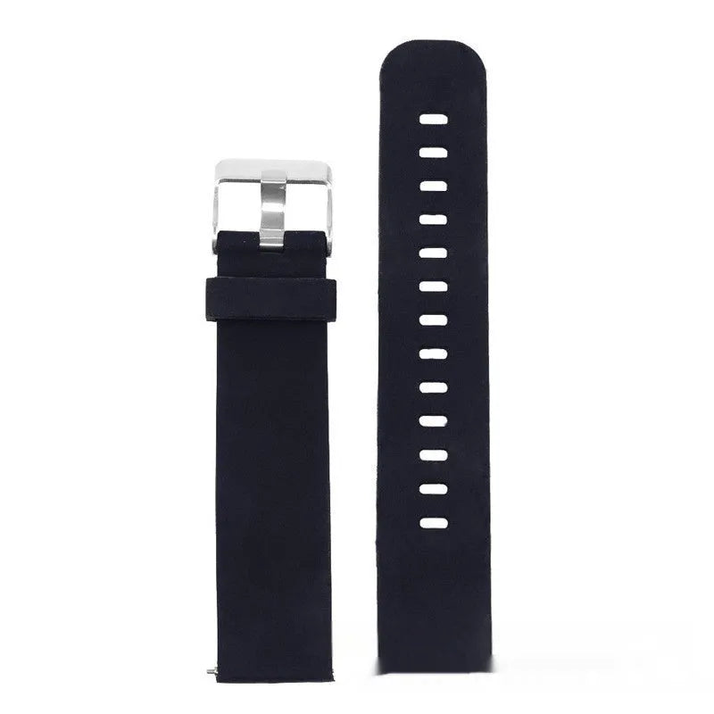 Solid colour silicone replacement strap for Jiaming Forerunner 245 sports watch in seven colour options