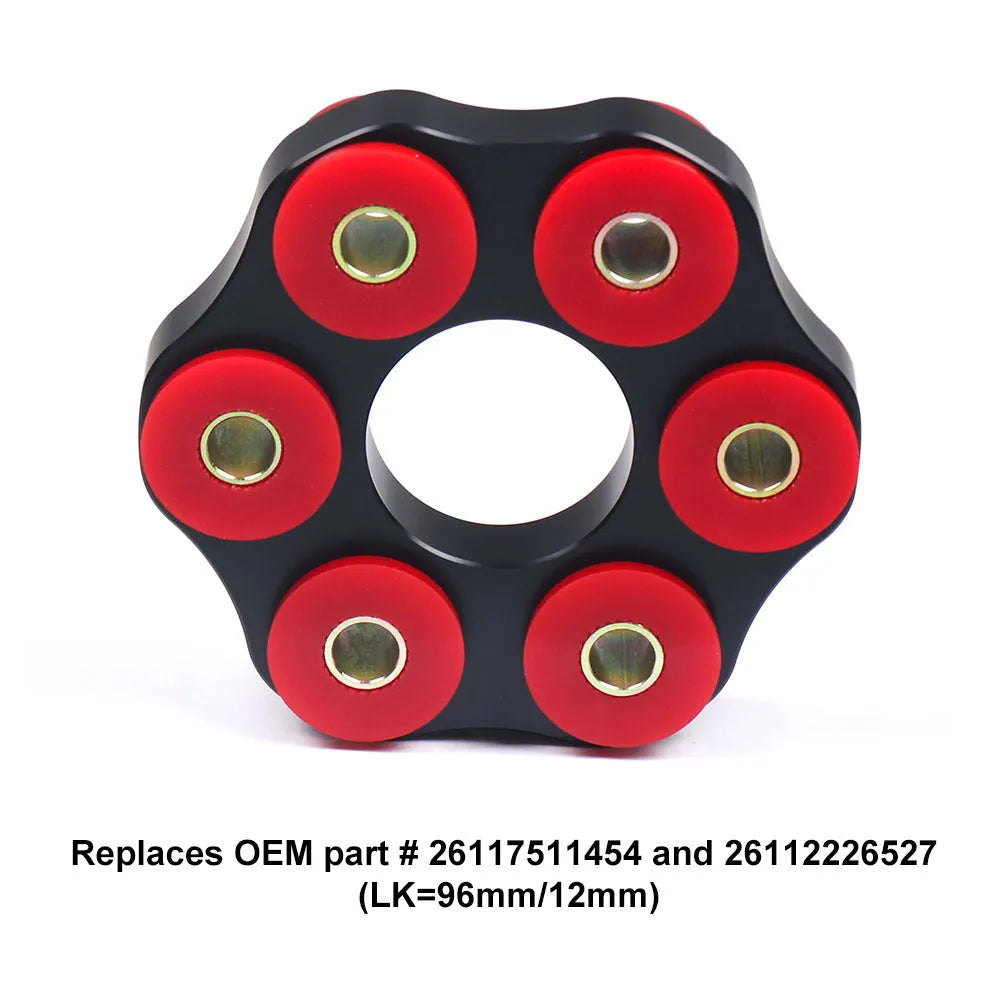 Red polyurethane aluminium drive shaft bracket for BMW E28 533i 535i 535is M5 models