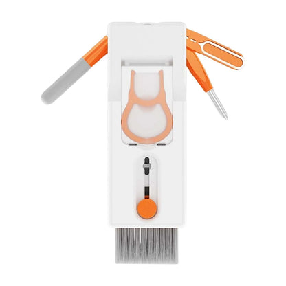 11-in-1 electronic cleaning kit with ABS plastic tools for keyboards, headsets and phones