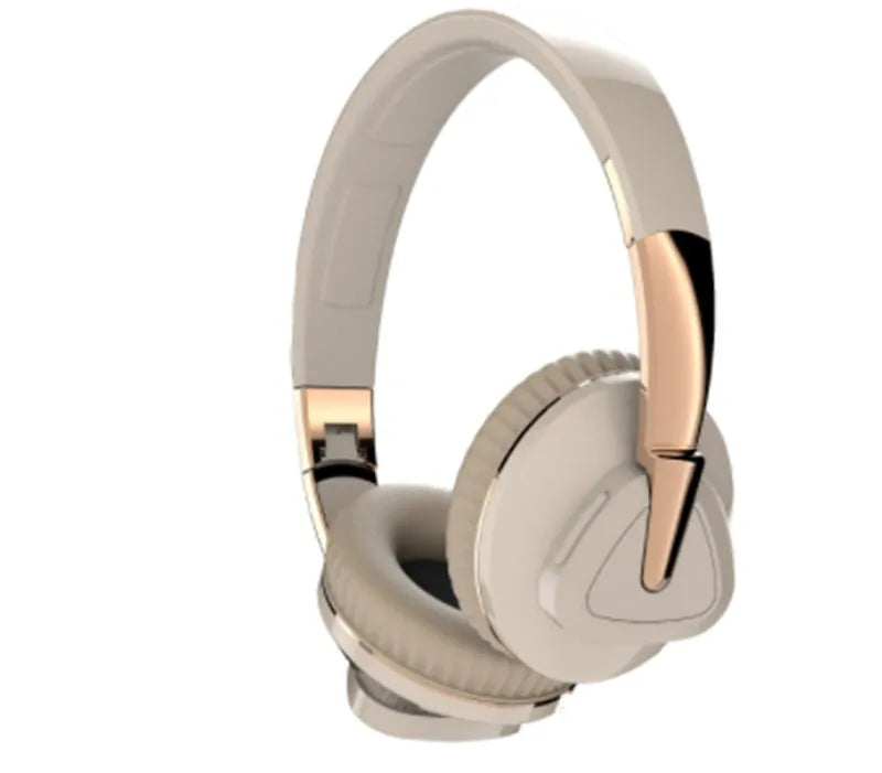 H3 wireless over-ear headset in black showing AUX port and on-ear controls.