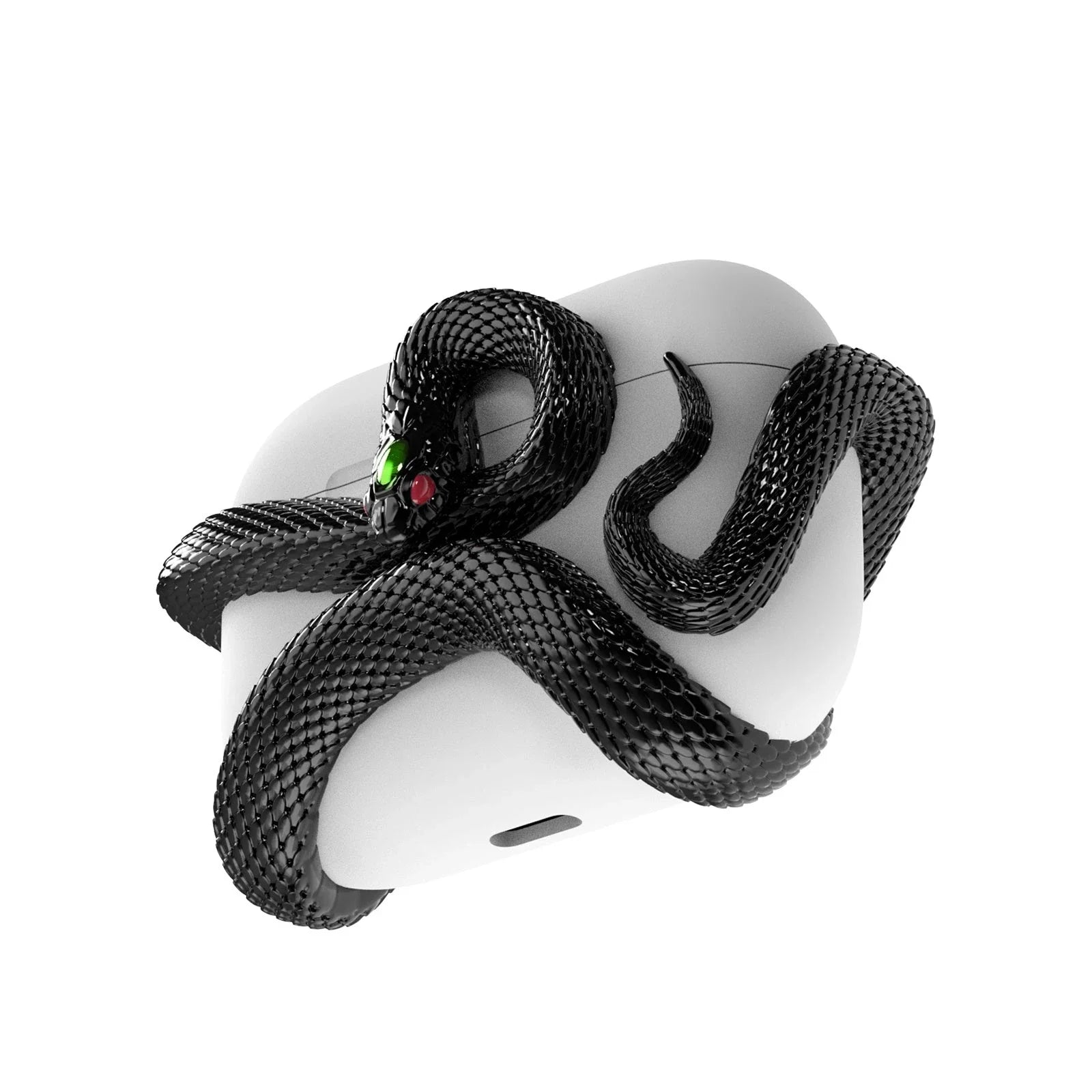 Stylish Halloween AirPods Pro Case with Spooky Snake Design - Protects your AirPods Pro in a unique, eye-catching silicone case