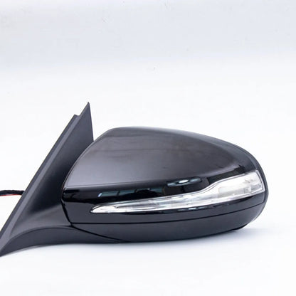 Mercedes-Benz W205 C-Class replacement rearview mirror assembly in ABS plastic.