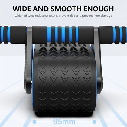 Premium dual-wheel abdominal roller for effective core strengthening exercises