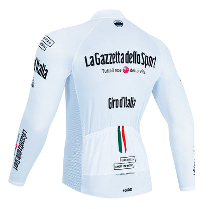 Men's long sleeve mountain bike cycling jersey in patterned colour with breathable fabric