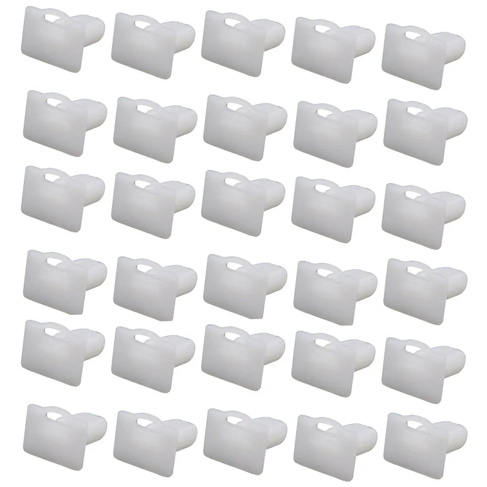 Pack of 60 D318 colour PA66 plastic automobile trim panel clips and fasteners.